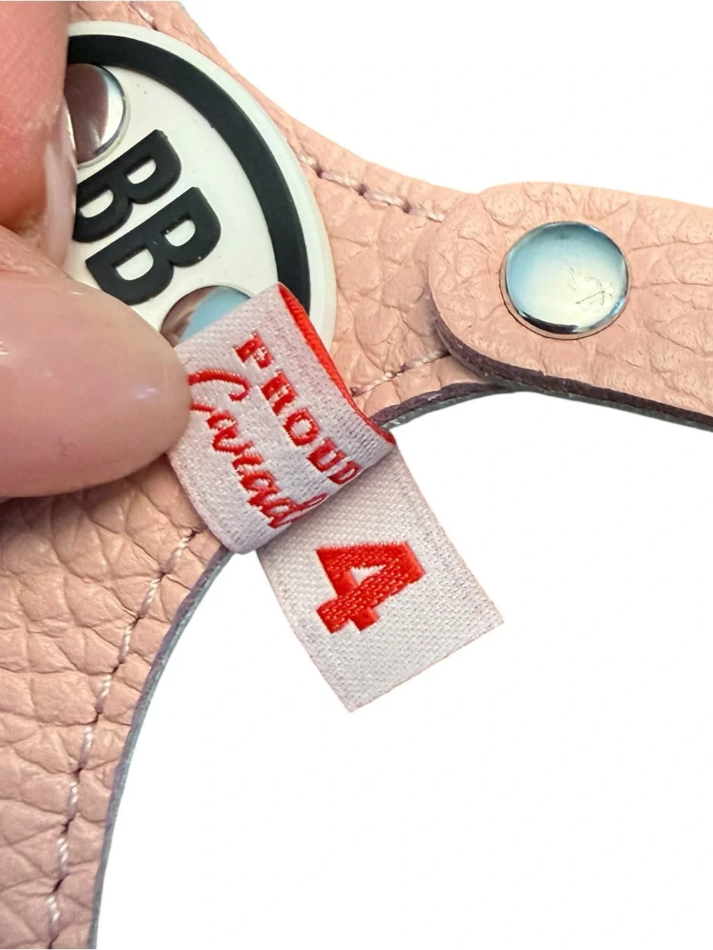 BUDDY BELT Harness Pebble Grain Pink - Premium Edition Sz 4
